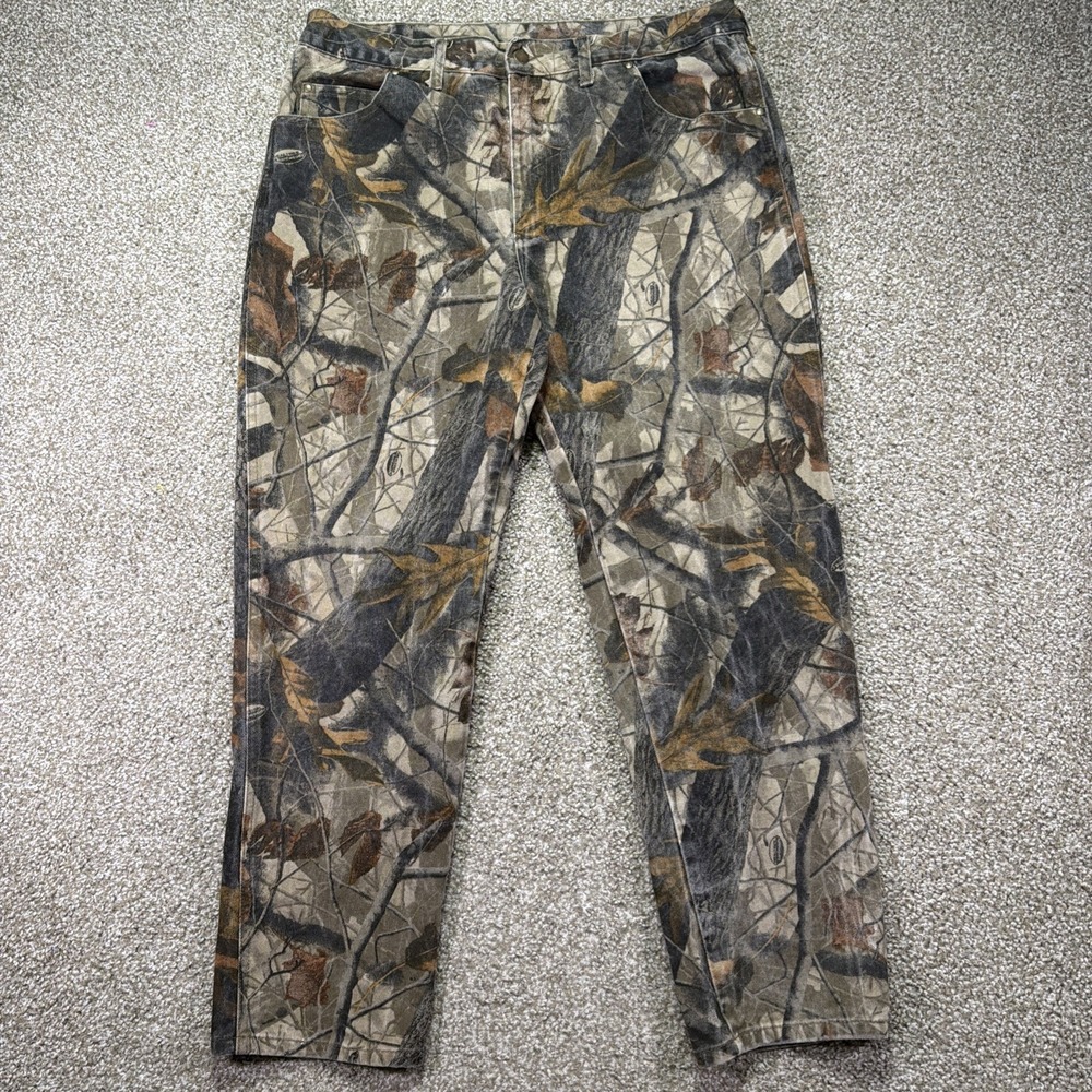 Vintage Camo Denim Pants Size 38X30 Realtree Hardwood Ranger 90s